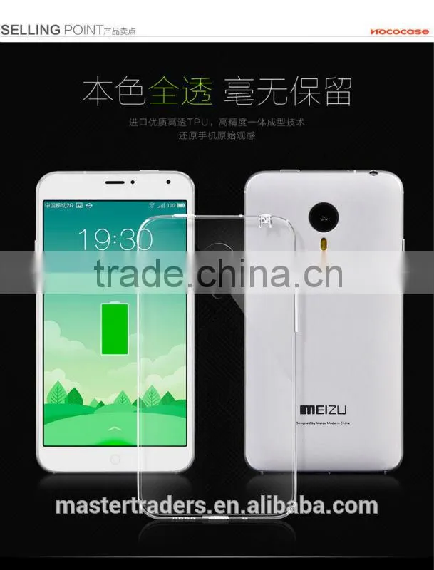 Original HOCO Light Series 0.6mm Ultra Thin Soft TPU Clear Protective Back Cover Case For Meizu MX4 MT-2942