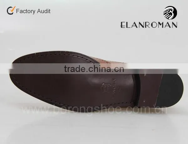Wingtip men shoes Men brogue leather shoes with genuine leather outsole