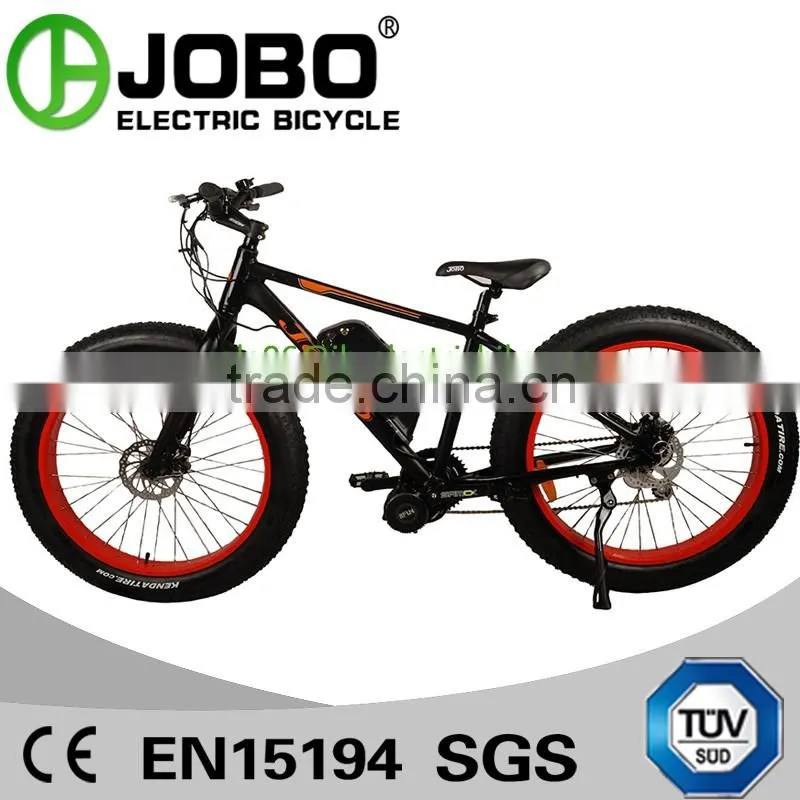 Aluminum Alloy 26" Electric Fat Tire Bike 500W Central Motor