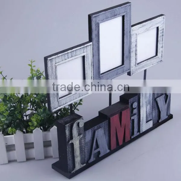Black Family Letter MDF Photo Frame With The Attractive Design And High Quality