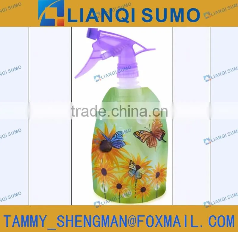 PET water bag folding Plastic trigger bottle
