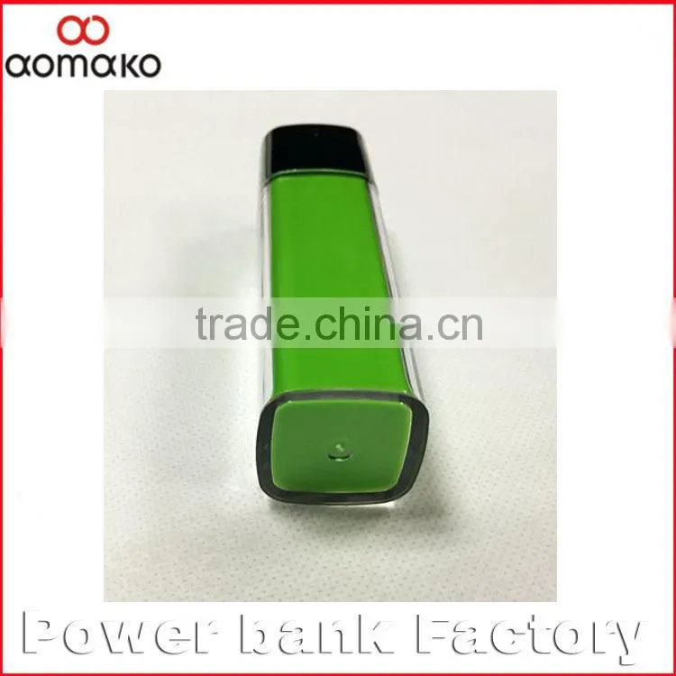 AK-011 High capacity manaul for power bank promotion gift lipstick ROHS Power bank for smartphones