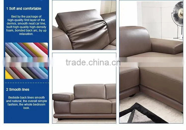2016 Latest Design Top Grain Leather Sofa