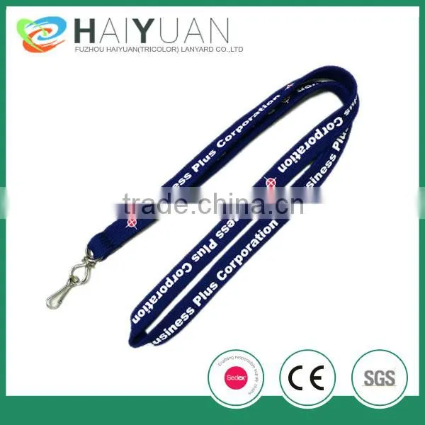 hot blue lanyard CN with nice printing