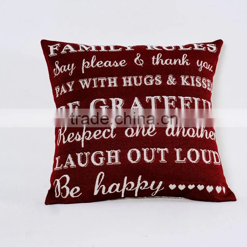 Wenyu jacquard fabric sofa designs pillow case