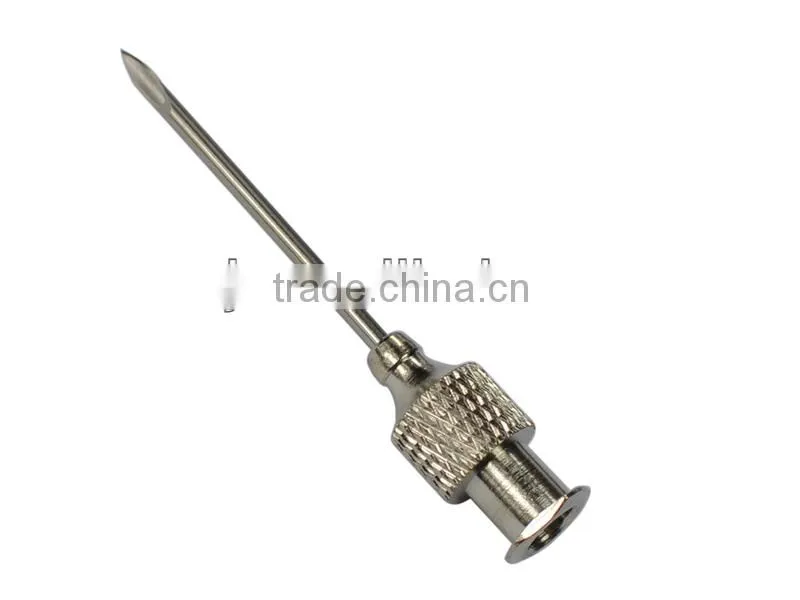 Knurled Luer Lock hub Veterinary Syringe Needle