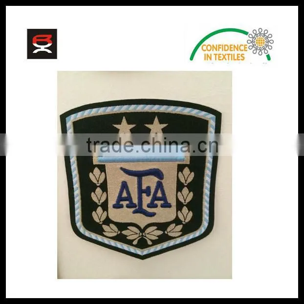 2014 OEM embroidery woven patch for jersey ,soccer patch