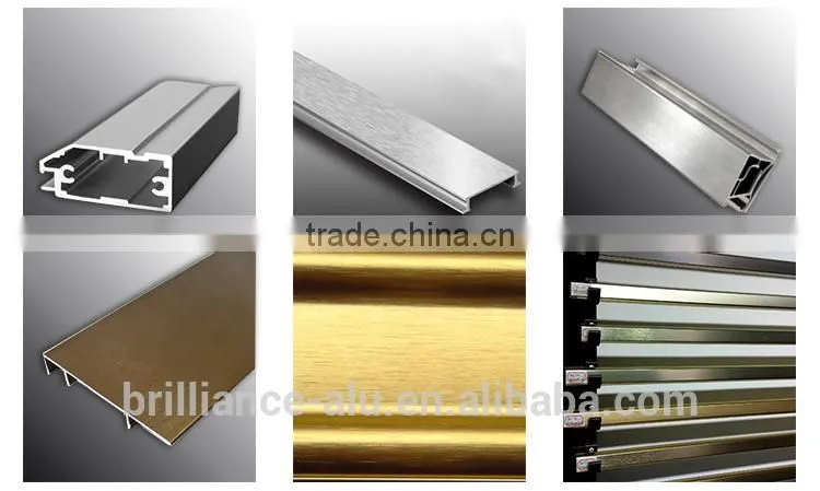 shanghai Brilliance factory ISO9001 v-slot aluminum profile