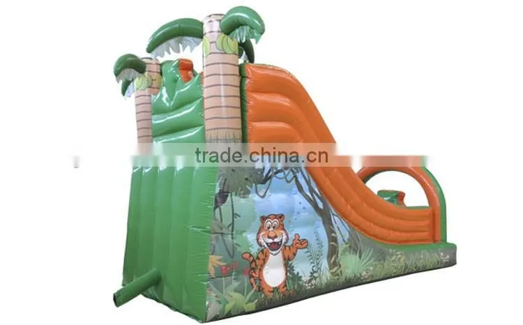 cheap inflatable slide tiger theme for children garden for sale