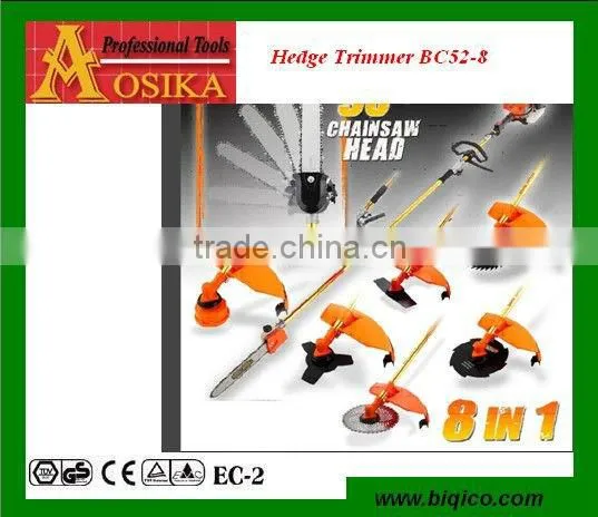 Pole gasoline powered multi-function hedge trimmer 4 in 1 8in 1 garden tools
