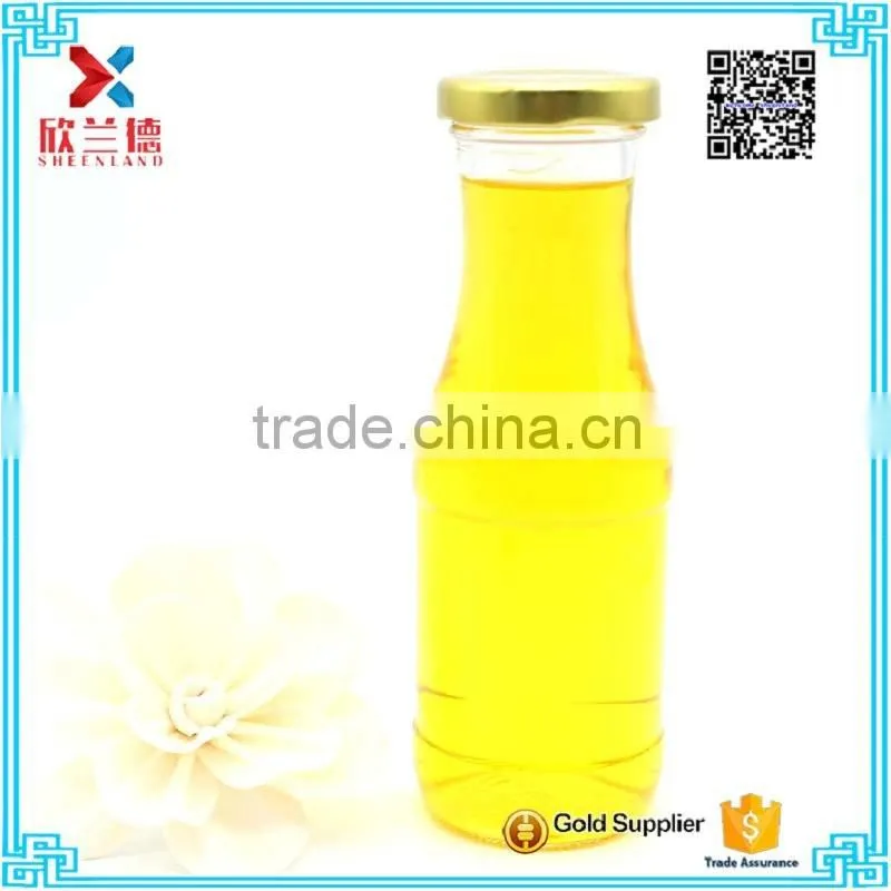 2016 200ml clear empty apple juice glass bottles/milk glass bottles