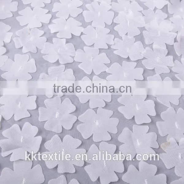 2015 latest design flower patterns chiffon embroidery french lace