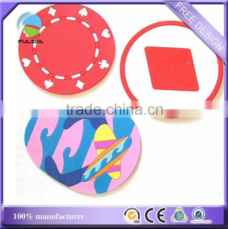 buy rubber soft pvc enterprise logo burgers steaks antislip cup coaster