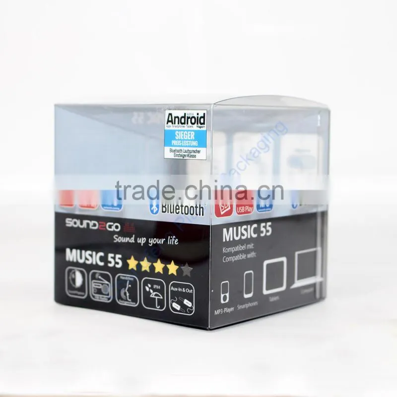 Hot Sale Clear Bluetooth Speaker Packaging Plastic Box