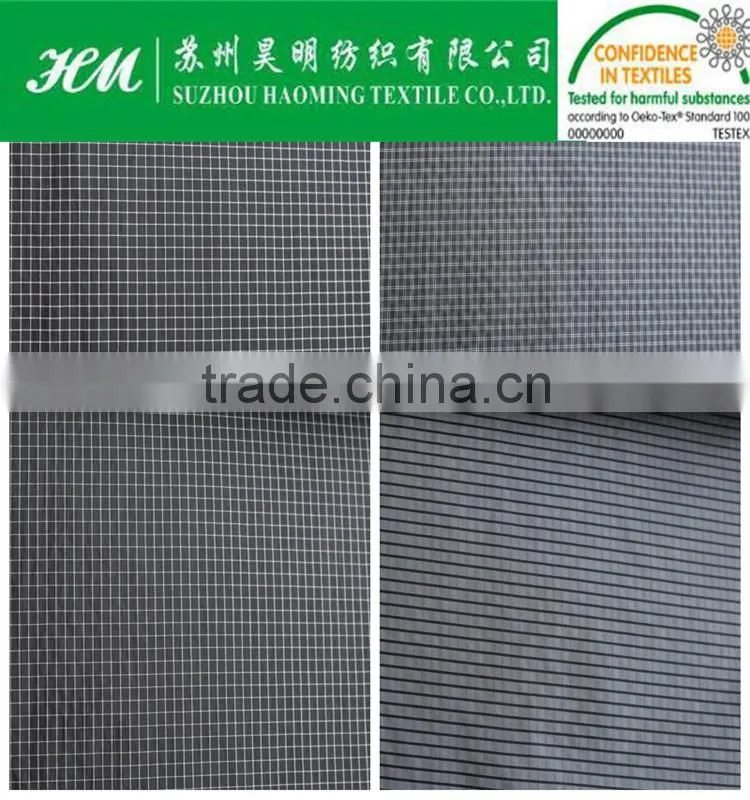 380t Nylon polyester stripe interwoven fabric