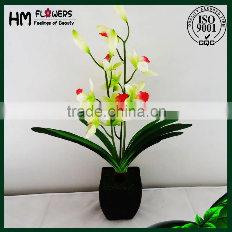 orchids flower high quality artificial pot