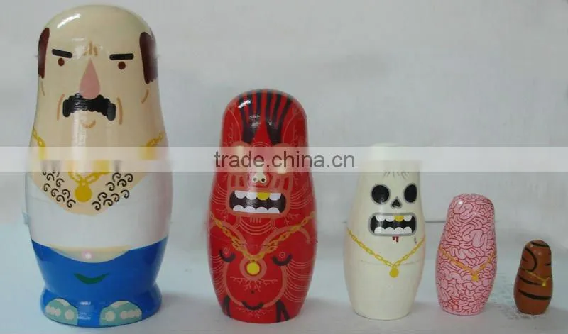 wooden russian dolls , babushka doll