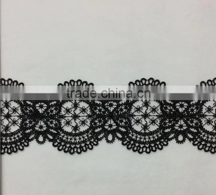 New Products on China Embroidered Fancy Embroidery Lace Trim For Garment