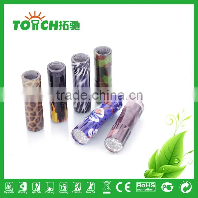 hot sale American mini 9 led flashlights Emergency LED Flashlight Aluminum Alloy Use 3*AAA Battary TL-1002