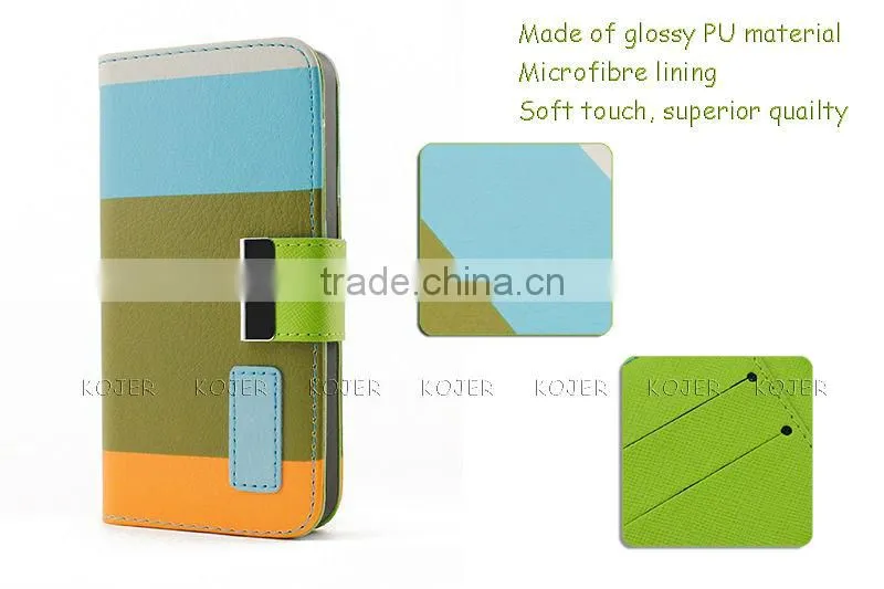 Colorful Wallet Flip Cell Phone Case for iPhone 5/5s