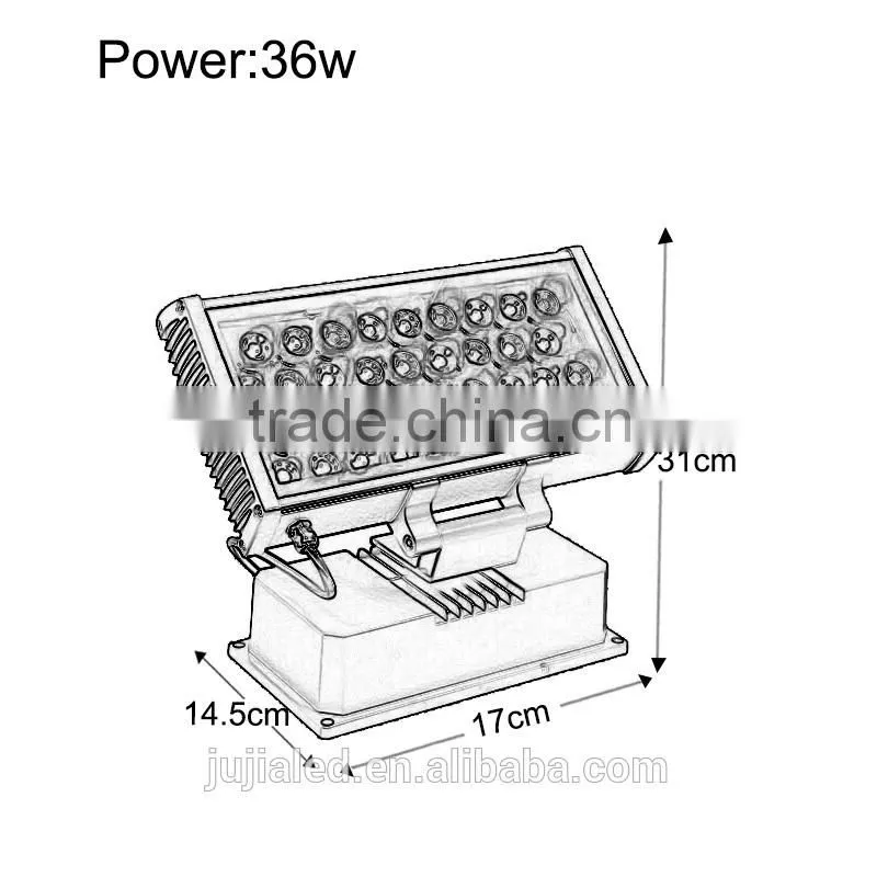 industrial 36W RGB led flood llighting