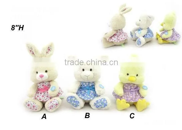 Newest plush Easter Day toys gifts rocking animals with sound voice