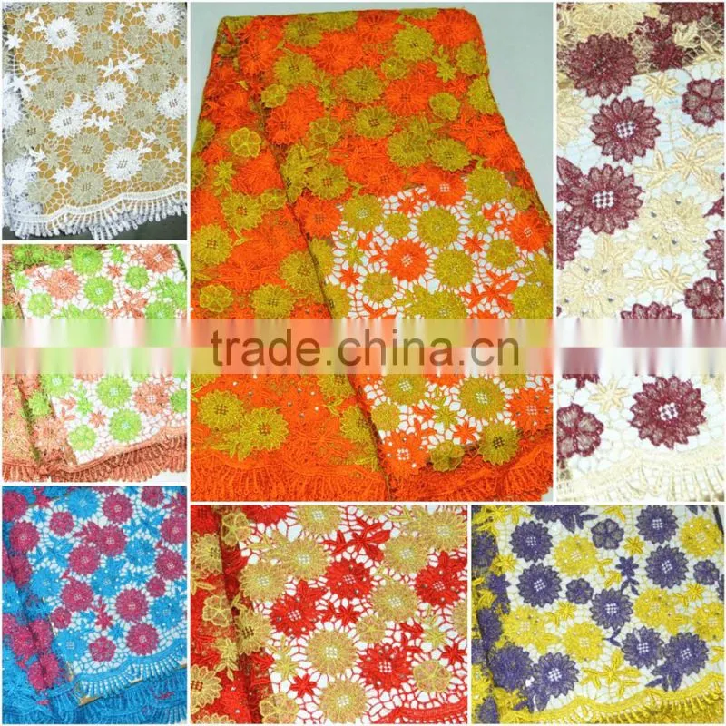 high quality African Velvet lace fabric for party dresses