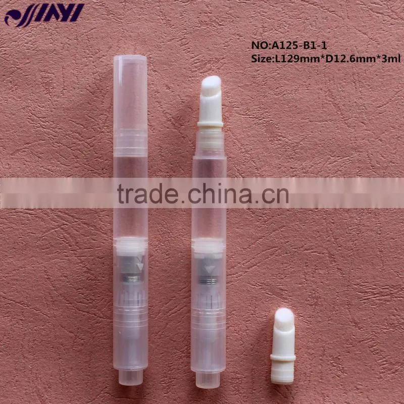 3ml plastic transparent empty cosmetic clicking pen