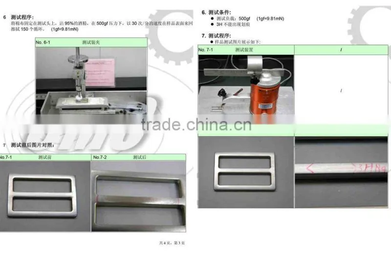 Big zinc alloy slider buckle for bags