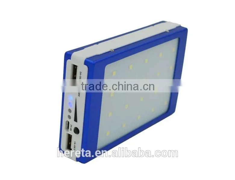 High capacity camping lantern solar power bank 12000MAH
