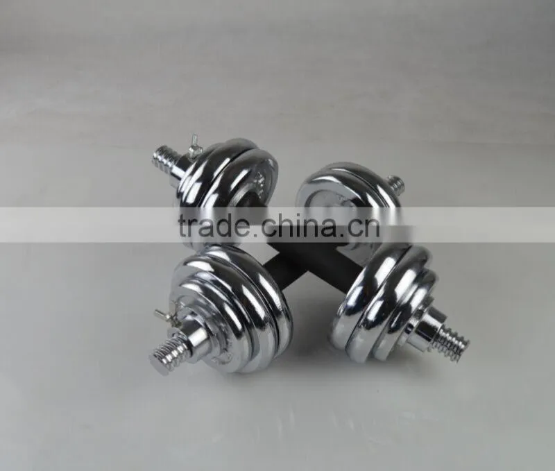 15KG 20kg 30kg Solid dumbbell plated handle (Straight grip) dumbbell set