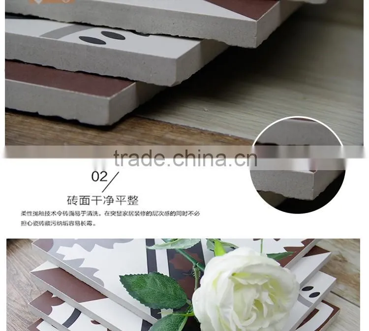 200*20mm brown color mexican kitchen wall tile rustic kitchen tile