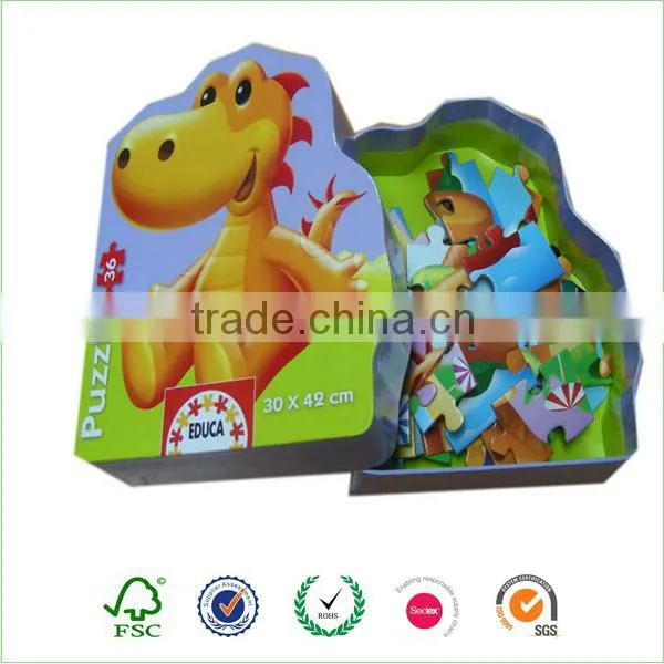 Cardboard for 3D jigsaw puzzle animal