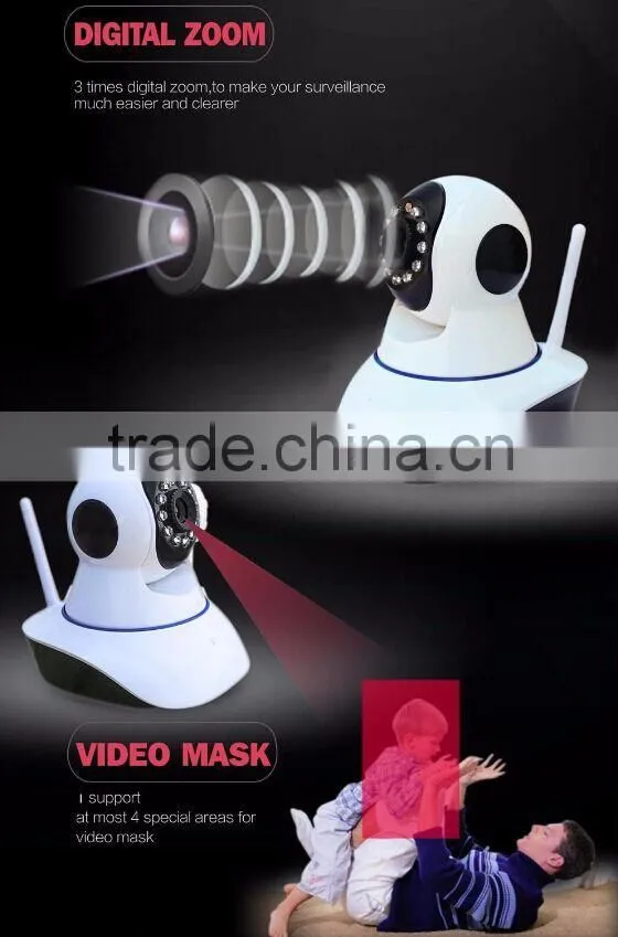 Newest Hot !!! Supporting Mobile Remote Monitoring Two-Way Voice Intercom WIFI IP Camera