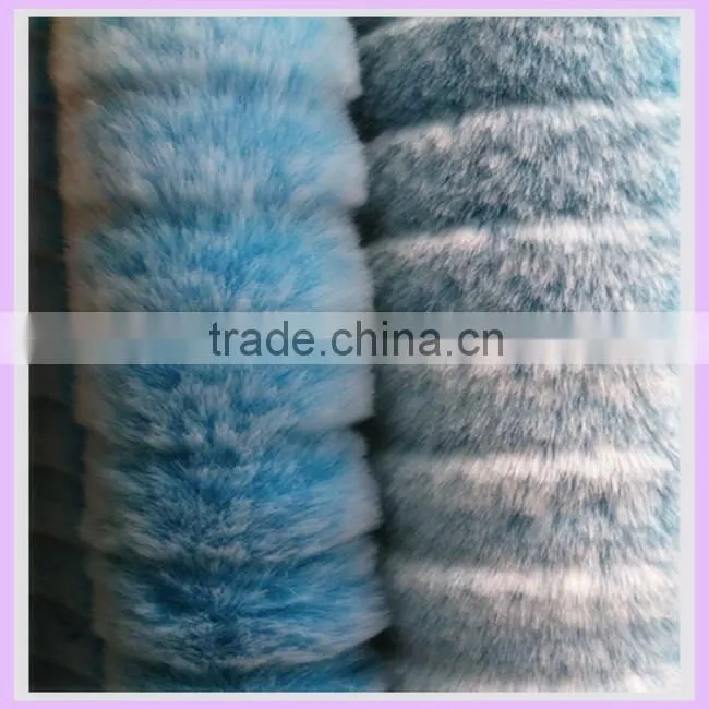 12mm polyester & acrylic velboa supersoft fake fur stripe fabric tip print discharge raw material for mattress alibaba china