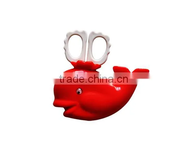 Plastic animal scissor with magnet/cartoon scissor