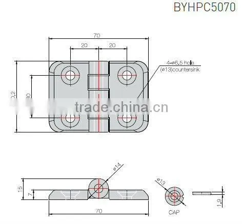 Plastic Cabinet Door Hinge BYHPC5070