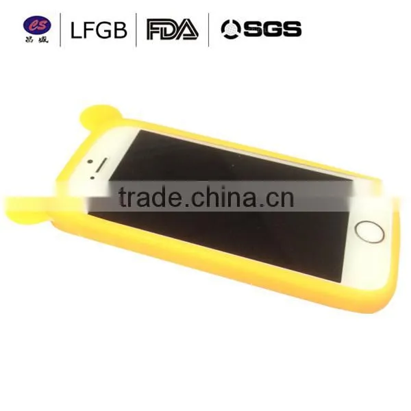 Lovely silicone safety cover for mobile phone custom waterproof phone case silicone cell phone case