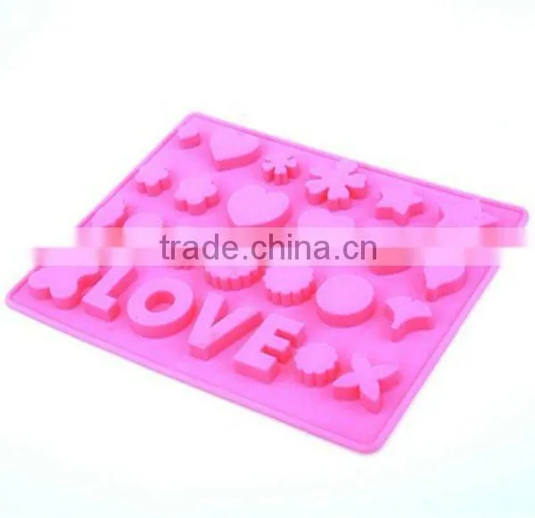 2012 hot selling silicone heart shape cake mould