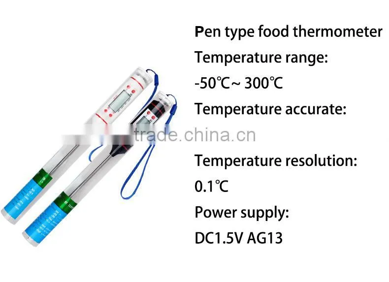 portable digital pen type thermometer meat milk liquid temperature tester