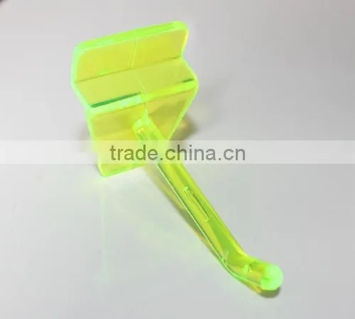 High Quality ABS Acrylic Security display plastic pegboard hooks slatwall display hook