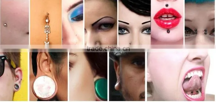 butterfly spiral labret piercing