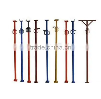 red painted used in construction/scaffolding shoring post props jack and pull push scaffolding props