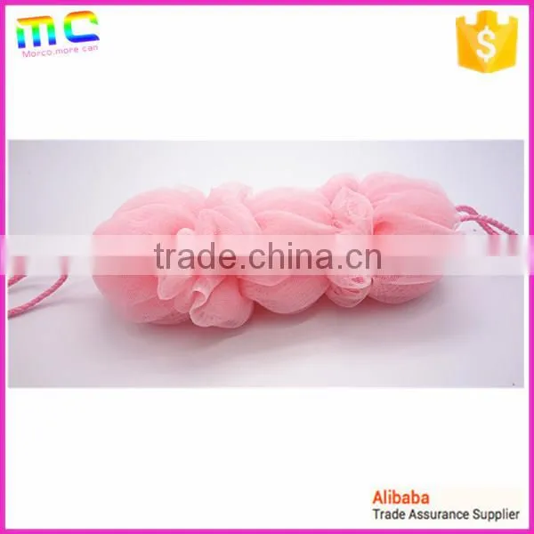 colorful candy PE mesh body back long big size bath brush