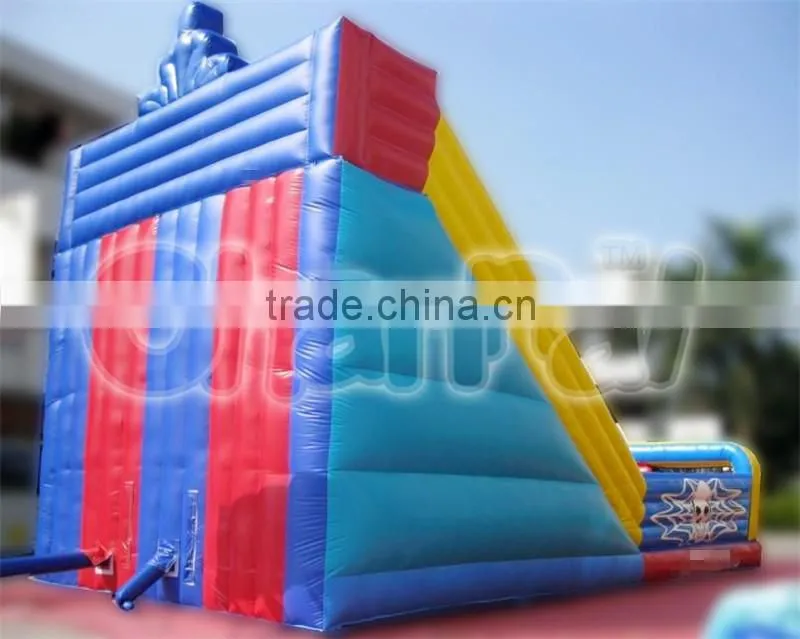 Hot sale commercial inflatable spiderman slide, commercial inflatable slide