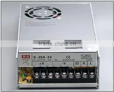 Cooling Fan non-waterproof power supply 250w 10a ac/dc power supply 24v