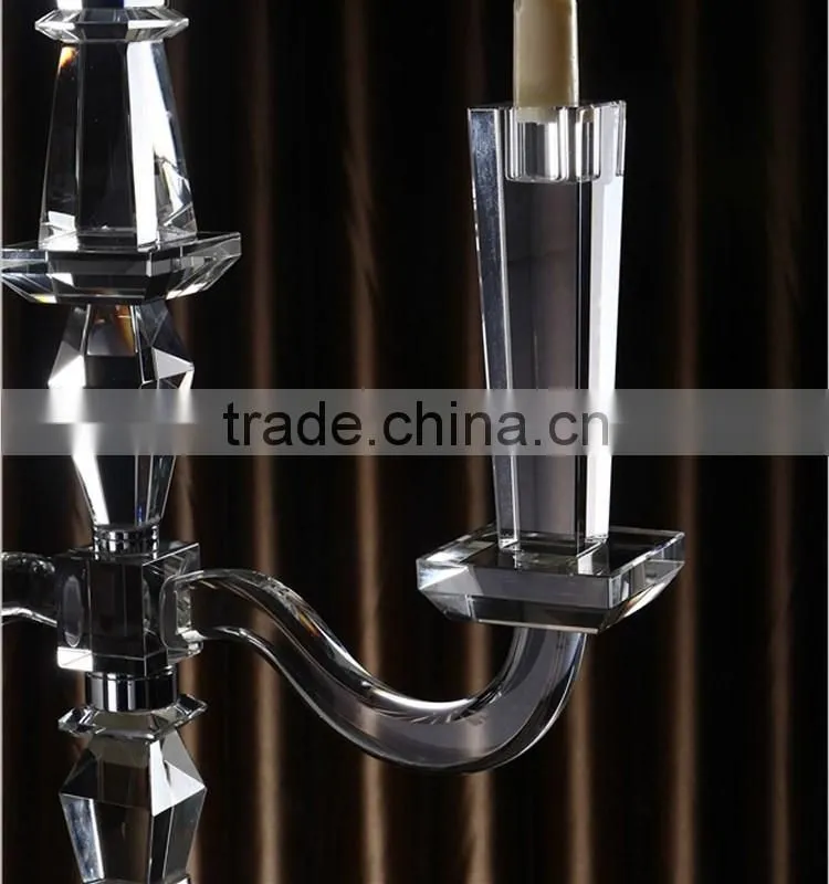 2016 special shape wedding crystal candelabra wholesale on sale