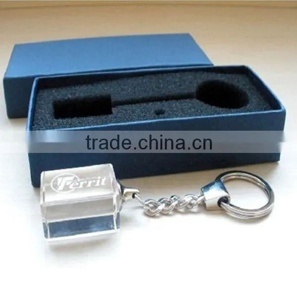 promotional engraved crystal smart car keychain