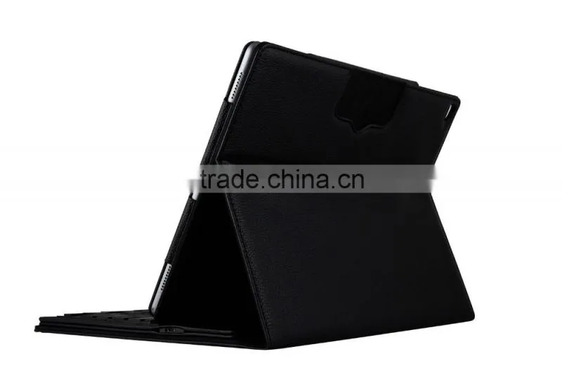 2016 new tablet pc bluetooth keyboard for ipad pro 12.9" PU leather removable keyboard case