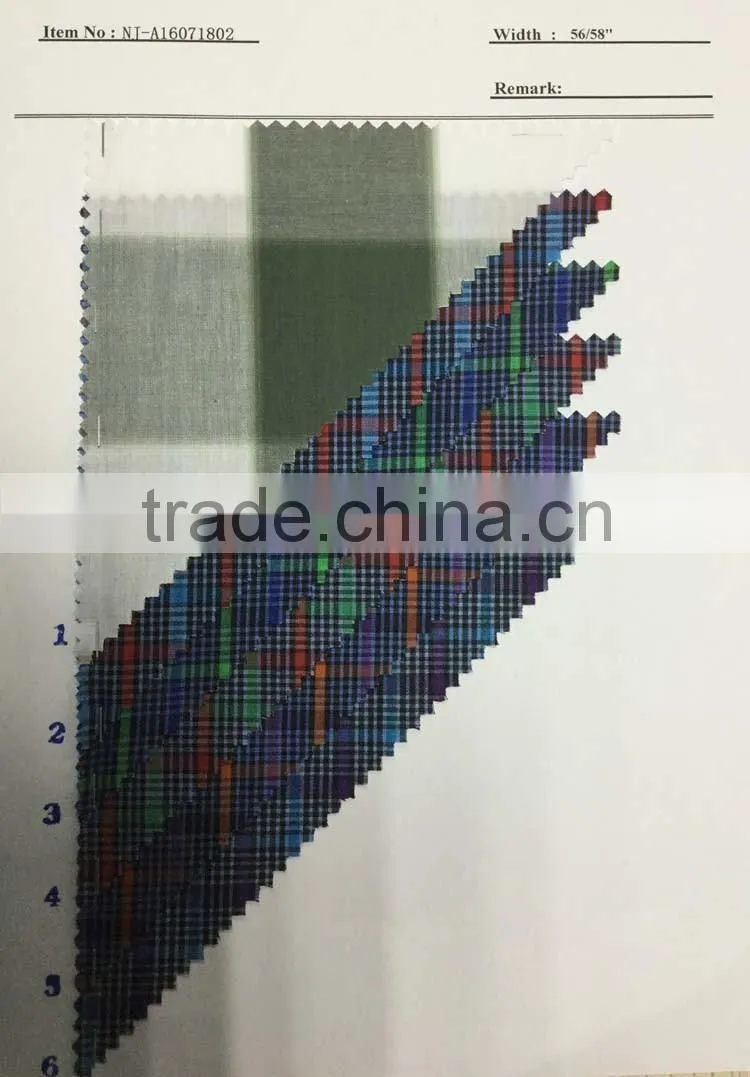 plain yarn dyed shirtting fabric in stock NJ-A16071803